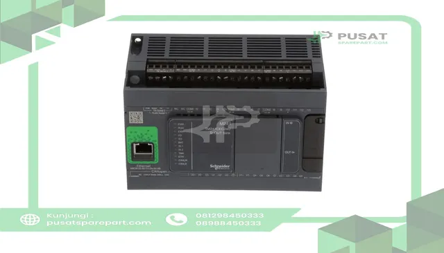 Schneider Electric TM241CEC24U Controller, Logic, 24IO, Transistor NPN, Etherne t, CAN Master, Modicon M241 - gambar 3