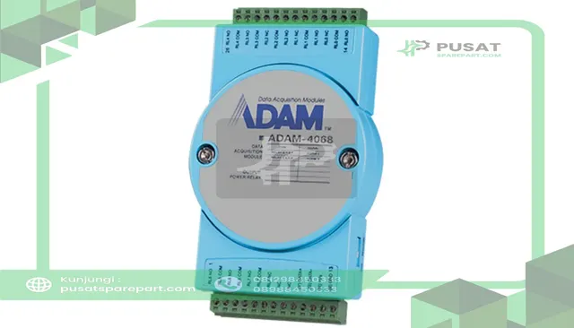 Advantech ADAM-4068-BE Remote I/O Module, 8-Ch Relay Output Module w/ Modbus, 24 VDC, ADAM-4000 Series