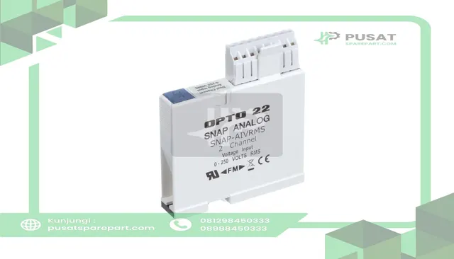 Opto 22 SNAP-AIVRMS I/O Module, 5 VDC @ 170 mA, 2 Channels, 10 mV Input Resolution, 1200 ms - gambar 2