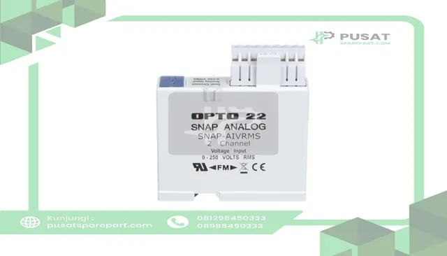 Opto 22 SNAP-AIVRMS I/O Module, 5 VDC @ 170 mA, 2 Channels, 10 mV Input Resolution, 1200 ms - gambar 3