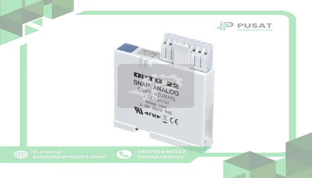 Opto 22 SNAP-AIVRMS I/O Module, 5 VDC @ 170 mA, 2 Channels, 10 mV Input Resolution, 1200 ms - gambar 5