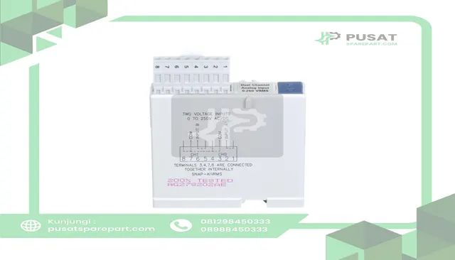 Opto 22 SNAP-AIVRMS I/O Module, 5 VDC @ 170 mA, 2 Channels, 10 mV Input Resolution, 1200 ms - gambar 4