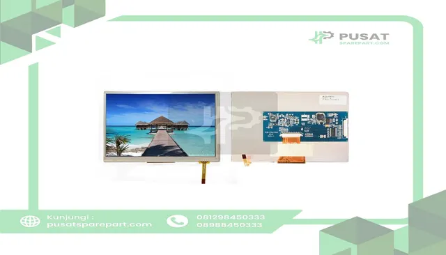 AZ Displays / RS PRO ATM0700L6J-T 7.0" TFT LCD Display 800 X 480 W/RTP - Resistive Transmissive, LVDS