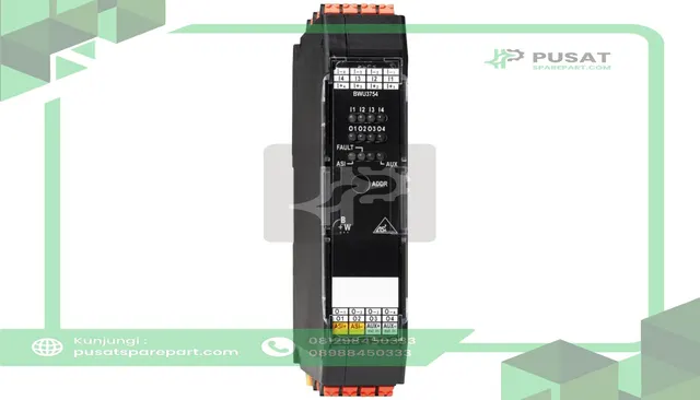 Bihl+Wiedemann BWU3754 AS-i Digital I/O Module, IP20 4I/4O