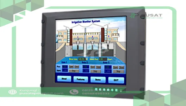 Advantech FPM-3171G-R3BE Industrial Monitor, 8U, Rackmount, Resistive Touchscreen, 17", SVGA, Wide Temp