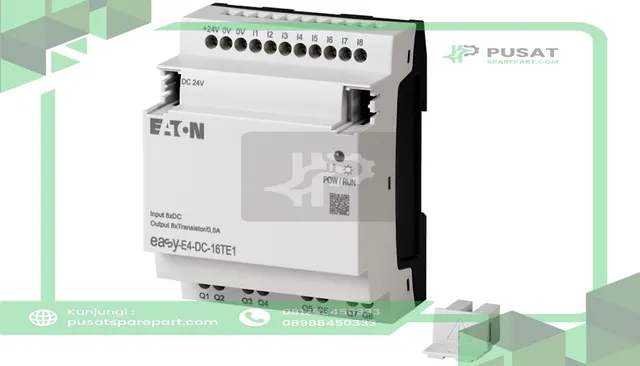 Eaton - Cutler Hammer EASY-E4-DC-16TE1 Expansion Unit, 8 Digital, 8TO, Screw, 24 VDC, easyE4 Series