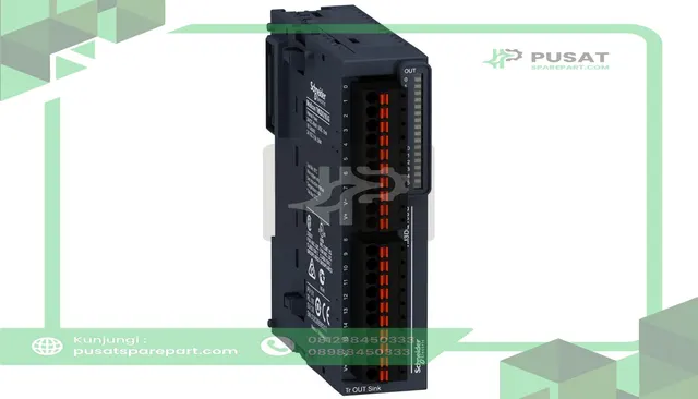 Schneider Electric TM3DQ16UG Discrete output module, Modicon TM3, 16 outputs transistor NPN (spring)