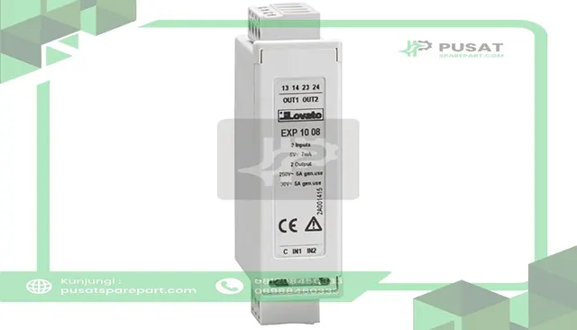 LOVATO Electric EXP1008 Expansion Module EXP Series, 2 Opto-Isolated Digital Inputs, 2 Relay Outputs 5A