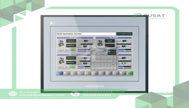 Fuji Electric TS1070SI 7" WVGA TFT, 64K Color, USBA&B, 24VDC , Ethernet, UL/c-UL, CE, Silver with lo - gambar 2