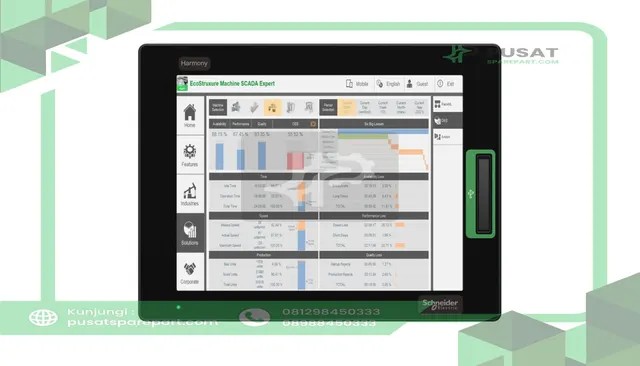 Schneider Electric HMIFP6600TMD 12.1 Industrial FPM, Harmony FP6, XGA, 16M colors, Analog Multi Touch - gambar 2