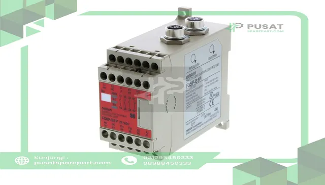 Omron Automation F3SP-B1P Safety Relay, Control Unit used with Light Curtains, 24 VDC, 5A, F3SP Series