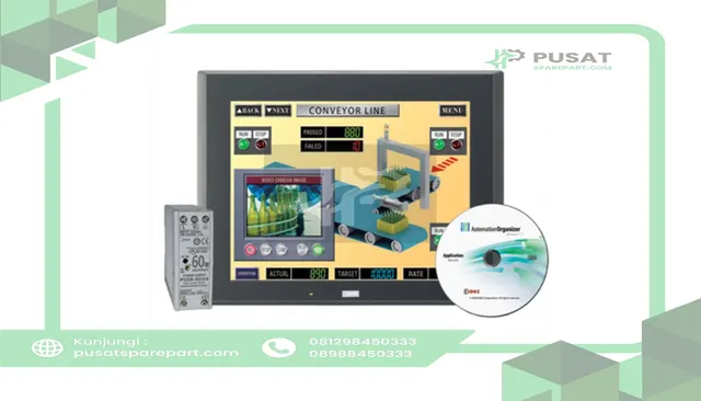 IDEC Corporation SMARTTOUCH-4GHP Starter Kit, HG3G 12.1in, High Performce, Touch, Black Bezel, Software/PS/Cable