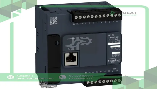 Schneider Electric TM221C16U CONTROLLER M221-16IO TR.NPN,24V DC, an output current of 0.5A