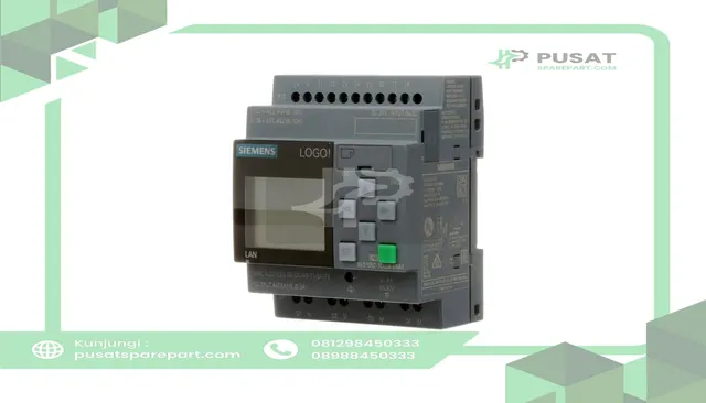 Siemens 6ED10521CC080BA0 PLC, Logic Controller, 24V/24V/24V Tran., 8DI (4AI)/4DO, Ethernet, Logo 8 Series