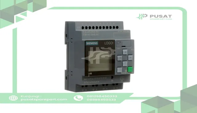Siemens 6ED10521CC080BA0 PLC, Logic Controller, 24V/24V/24V Tran., 8DI (4AI)/4DO, Ethernet, Logo 8 Series - gambar 2