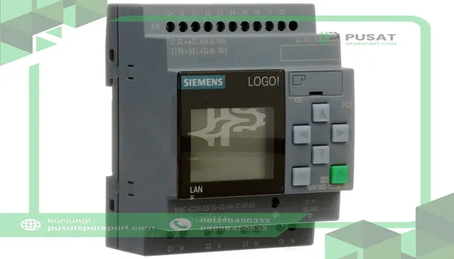 Siemens 6ED10521CC080BA0 PLC, Logic Controller, 24V/24V/24V Tran., 8DI (4AI)/4DO, Ethernet, Logo 8 Series - gambar 5