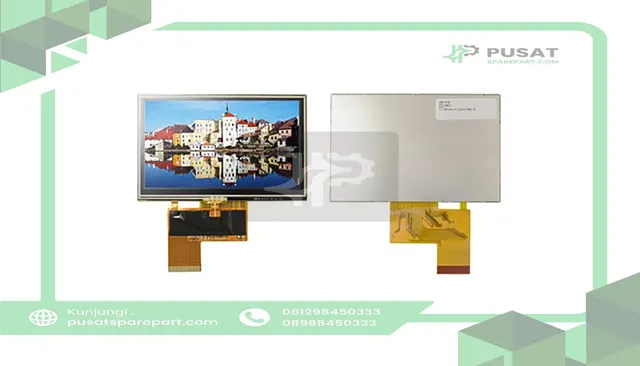 AZ Displays / RS PRO ATM0430D12B-T 4.3in TFT LCD Display,480 x 272, 640 nits, RGB, 40 pin, w/ Resistive TP
