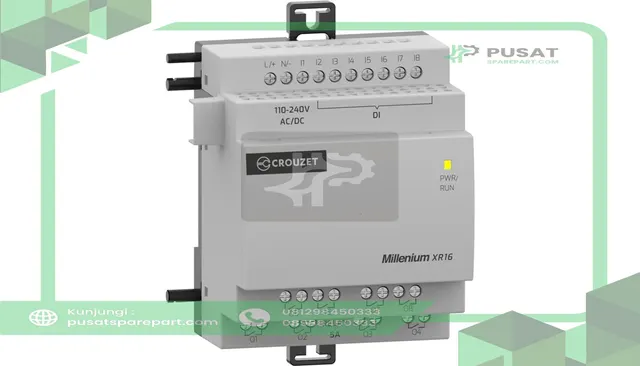 Crouzet MXR16U3 Digital Expansion Module, 8 DI, 8 RO, 110-240 VDC, Millenium Series