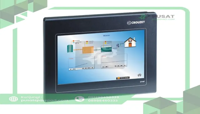 Crouzet 88970534 HMI 7" Touchscreen 16.7M Color 800x480 Pixels 24VDC IP65 Essential Series