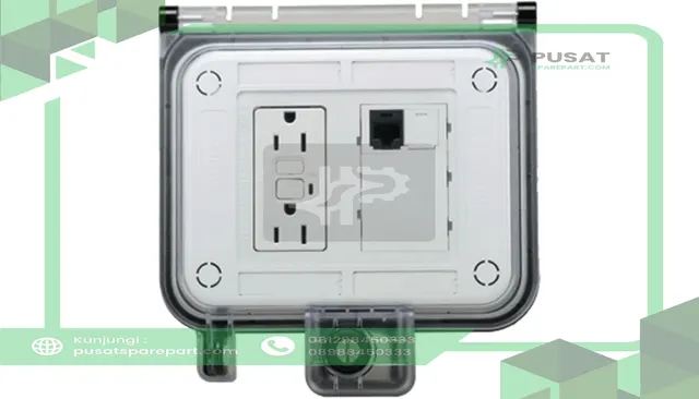 Panduit IAPNG5EWH IndustrialNet GFCI Data Access Port, Category 5e Coupler and Blank, White