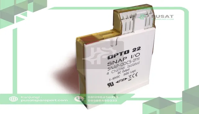 Opto 22 SNAP-ODC5-IFM PLC I/O Module SNAP 4 x I/O, 3 A 5 - 60 V dc, 82.55 x 18.29 x 90.17 mm