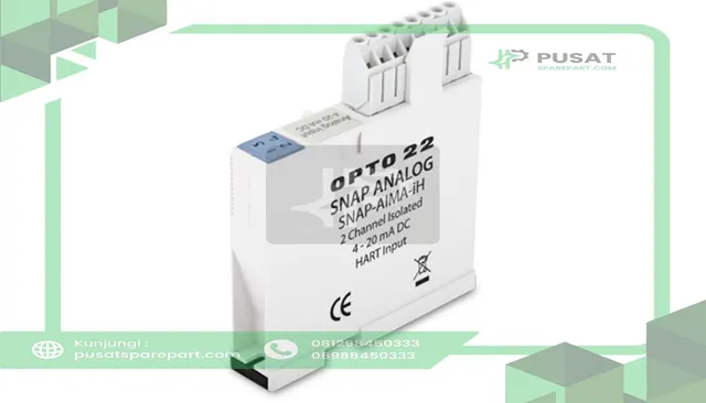 Opto 22 SNAP-AIMA-IH Module, Input, Isolated, 2-Channel, Analog, HART Communication, 4-20mA