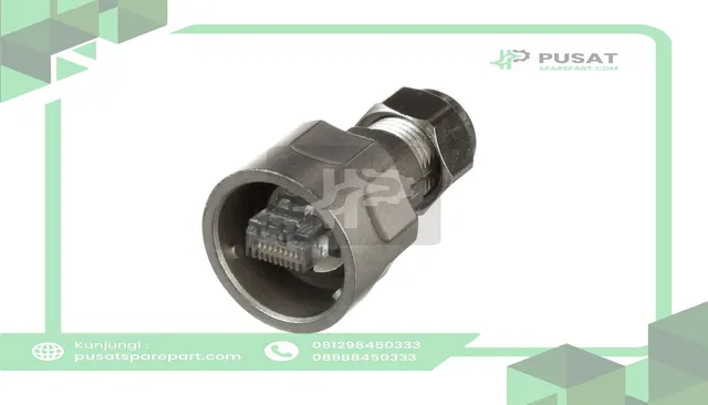HARTING 09153000401 HAN Max, Cat5 RJ Connector Plug, Unshielded, Straight, Cable Mount 0915