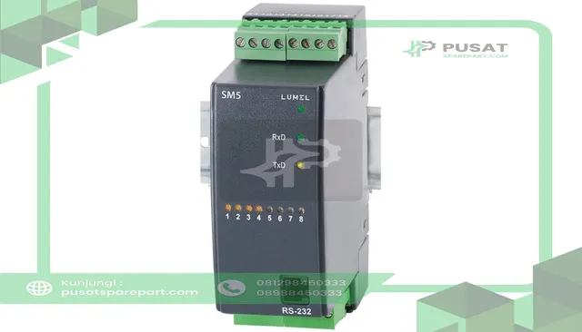 Sifam Tinsley SM5 2008 SM5 I/O Module, Digital, DIN Rail Mt., 8x Binary, RS-485, 20-50V
