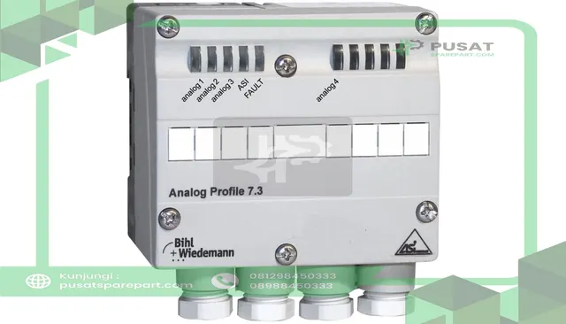 Bihl+Wiedemann BWU1254 AS-i Analog Input Module, IP65, PG, 4AI (Pt100)