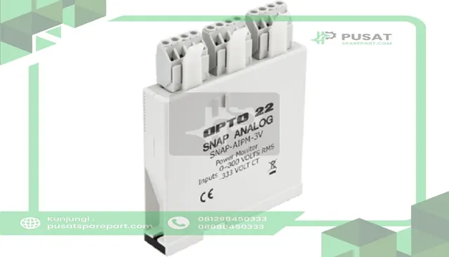 Opto 22 SNAP-AIPM-3V Input Module, 3-Phase Power Monitoring, 85-300Vrms, 0-0.333VAC CT, SNAP Series