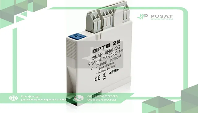 Opto 22 SNAP-AIMA-ISRC-FM Module, SNAP 2-Ch Isolated -20 to +20 mA Analog Current Input Module w/Loop Sour
