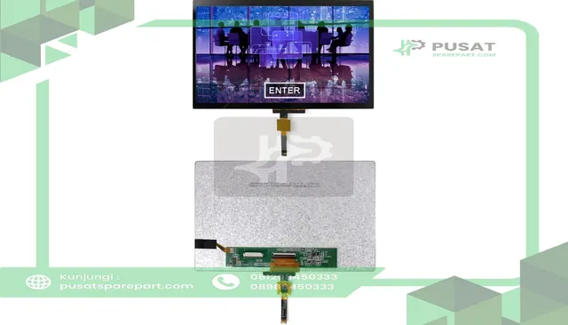 Newhaven Display International NHD-10.1-1024600AF-ASXV#-CTP LCD Display, Capacitative w/I2C Interface, 1024x60, 3.3V, TFT Display Series
