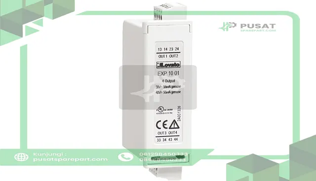LOVATO Electric EXP1001 Expansion Module EXP Series For Flush-Mount, 4 Static Outputs, Opto-Isolated