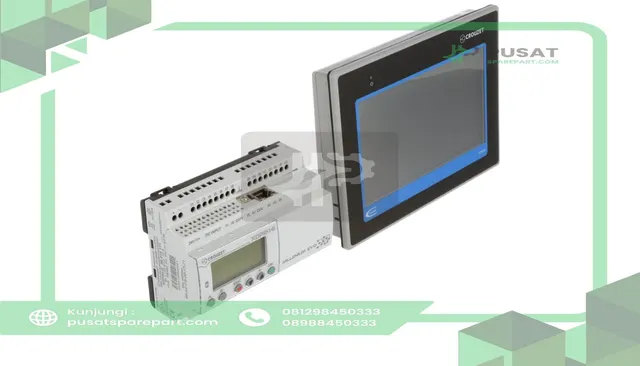 Crouzet 88970568 MilleniumEVO KIT, XDP24-E, CTP104-E 7" Touch Panel, ,Ethernet, cable, USB Key - gambar 2