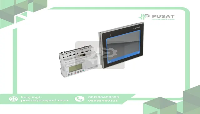 Crouzet 88970568 MilleniumEVO KIT, XDP24-E, CTP104-E 7" Touch Panel, ,Ethernet, cable, USB Key - gambar 3
