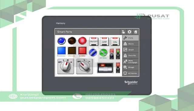 Schneider Electric HMISTO705 Color Touch Panel 4.3" RS232 Term Block