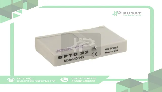 Opto 22 AD6HS Module, Input, Analog, 0 to 5, Sup-V +/-15VDC,11/16mA Cur-In, PCB Mnt, 4000VAC,1