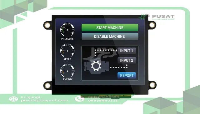 Newhaven Display International NHD-3.5-HDMI-HR-RSXP-CTU Display, 3.5in Hi-Res IPS HDMI TFT w/CTP, 600 x 480 Pixels,92 x 63.9 x 17.09, 5
