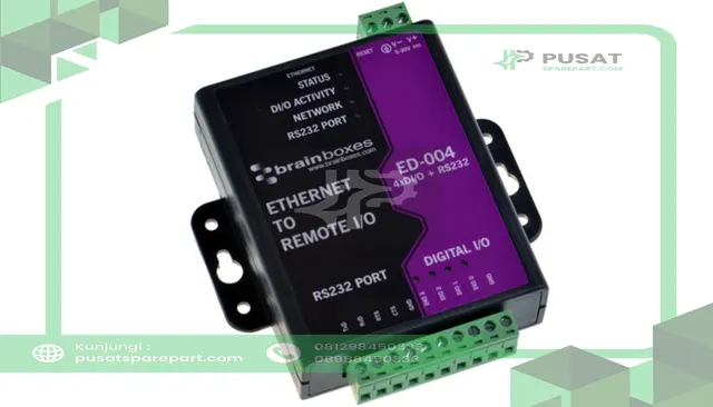 Brainboxes ED-004 I/O Module;Industrial;Ethernet To DIO, Ethernet 4 x DIO;Wall Mount; ED Series