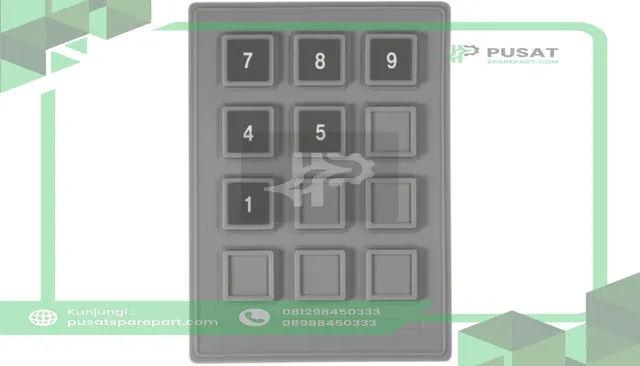 Storm Interface 70120103 Keypad;Silicone Rubber;IP67;12 Key;Customizable Legends;Gray;24VDC;50mA