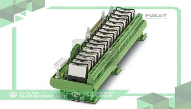 Phoenix Contact 2979498 Output extension module;16 miniature relays;1 PDT each plugged for 24VDC
