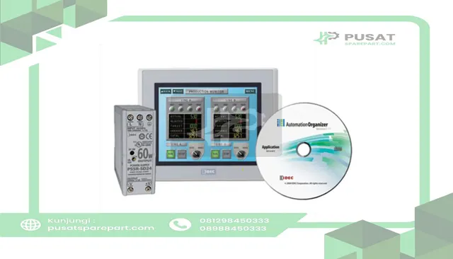 IDEC Corporation SMARTTOUCH-2GHP Starter Kit, HG2G 5.7in, Hgh Performance, Touch, Black Bezel, Software/PS/Cable