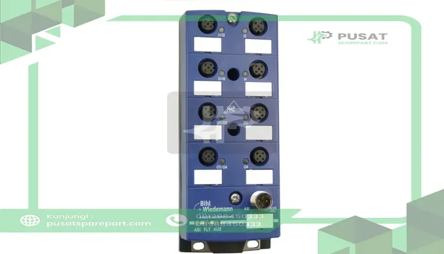 Bihl+Wiedemann BWU3895 ASi Digital I/O Module, IP67, M12, 4I/4O
