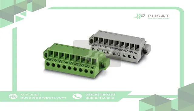 Phoenix Contact 2907270 Pair of screw-clamp plugs to connect to VIP base module labeled 9-16