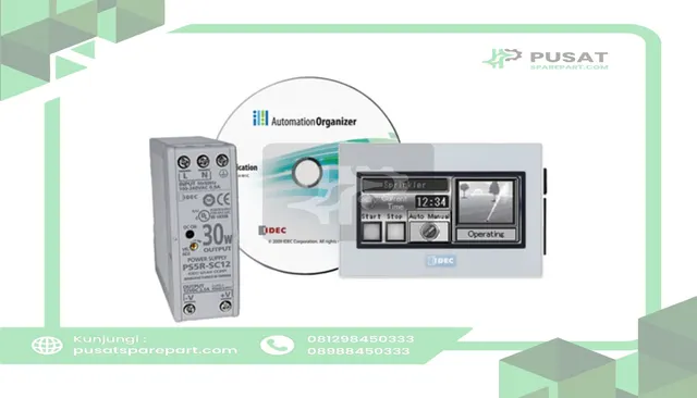 IDEC Corporation KIT-TOUCH-MS Touch Starter Kit Monochrome Silver Bezel, USB Cable, 30W PS and Software