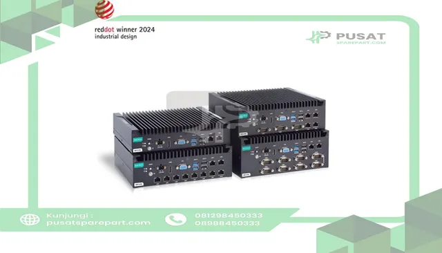 Moxa BXP-A100-E4-8C-T Box type, Atom x6425E, 8GB DDR4, COMx10, LANx2, USBx6, DIOx4, VGA+HDMI, 12/24 V
