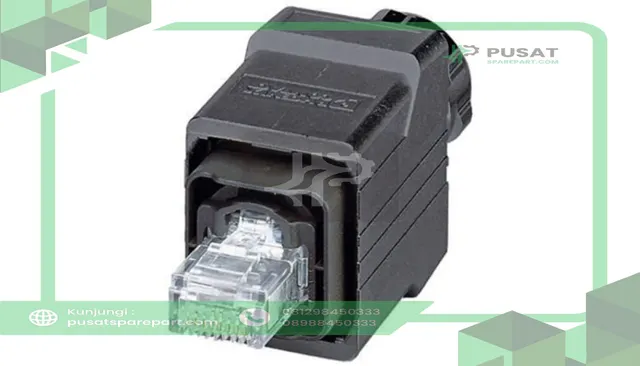 Phoenix Contact 1657834 Cat5 RJ45 Connector Plug, Shielded, Straight, Cable Mount