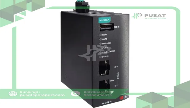 Moxa IEC-G102-BP-Pro Industrial Intrusion Prevention System (IPS) device,2 10/100/1000BaseT(X) ports