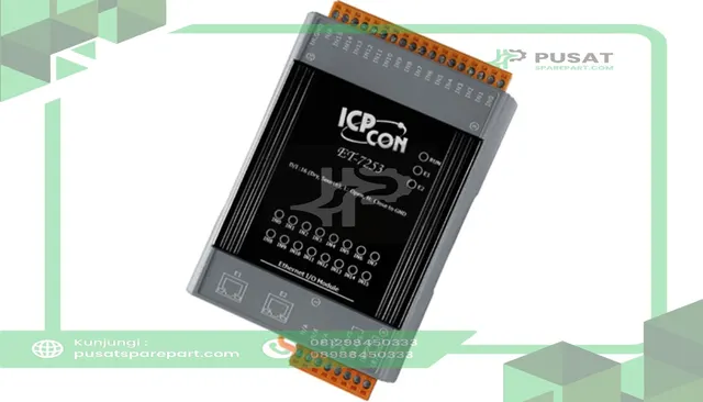 ICP ET-7253 Ethernet I/O Module, Dual Ethernet Ports, 16 Channel Digital Input