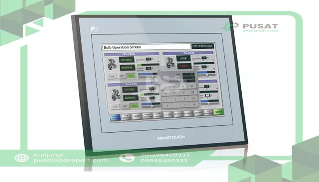 Fuji Electric TS1100SI 10.2" WVGA TFT, 64K Color,USBA&B, 24VDC , Ethernet, UL/c-UL,Silver with logo - gambar 2
